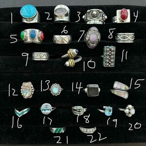 Taxco/Mexican sterling silver rings for sale